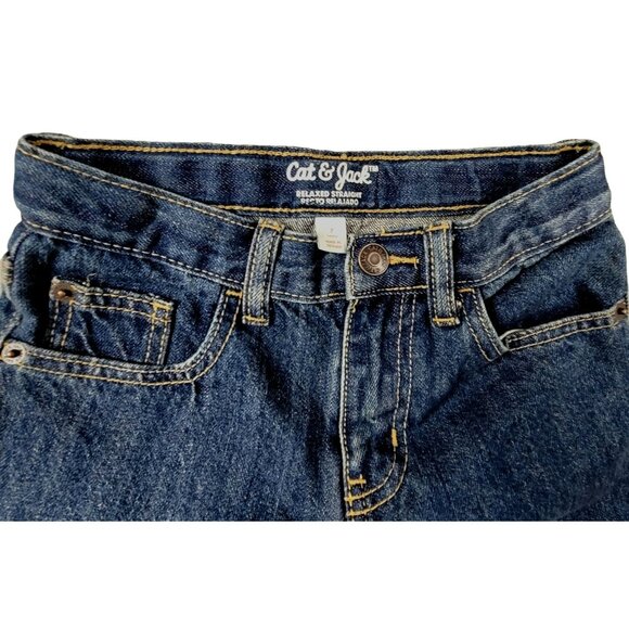 Cat & Jack Girls Jeans Elastic Adjustable Waist Size 7 JH1197 - Picture 3 of 4